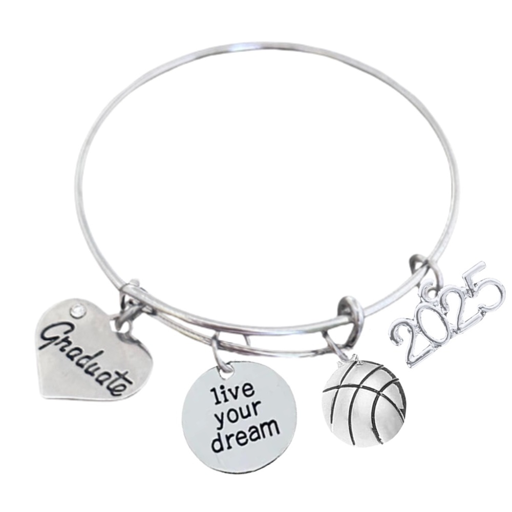 2025 Basketball Graduation Bangle Bracelet  Graduation